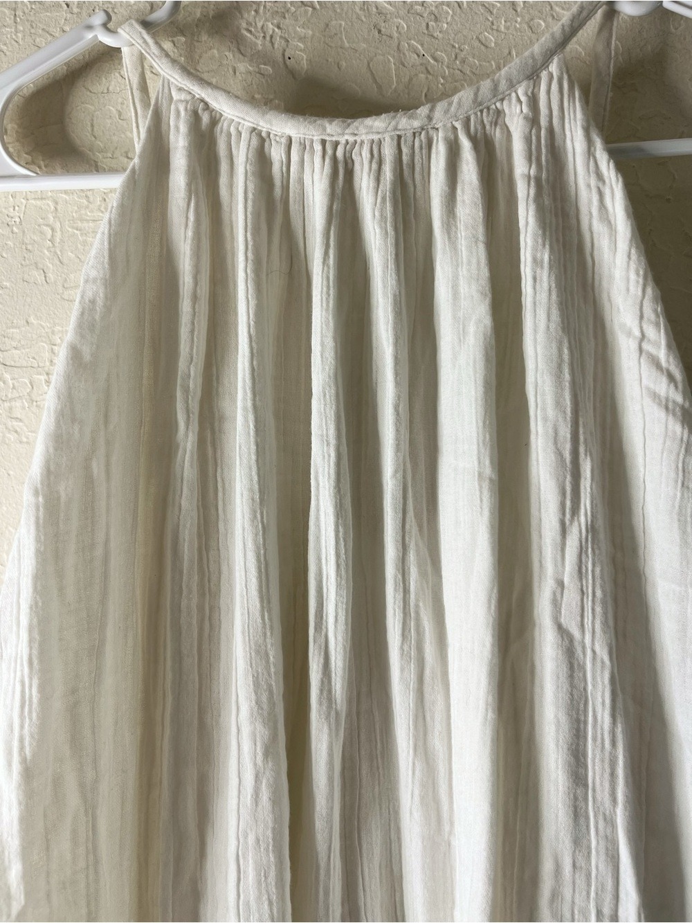 Mara Hoffman Crinkled Cotton Gauze Midi Dress in White 100% Organic Cotton - Picture 11 of 14